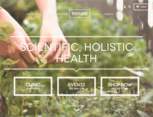Tablet Screenshot of bepure.co.nz